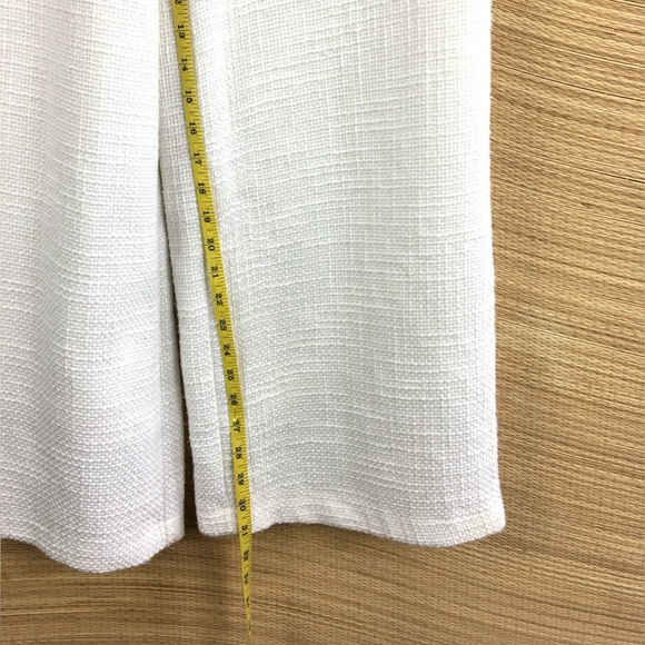 Showpo Walters Wide Leg High Waist Tailored Pants In White-IvoryTweed Size 2 - Picture 14 of 14